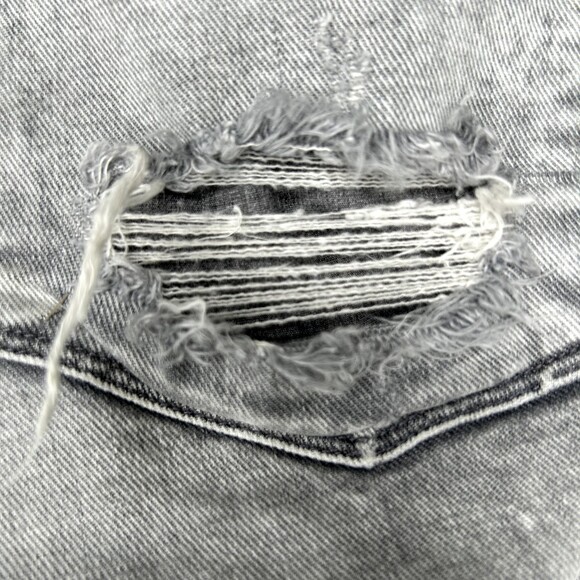 AGOLDE Jeans Womens Chloe Low Rise 27 Feel Good Gray Wash Distressed Y2K - Picture 9 of 10